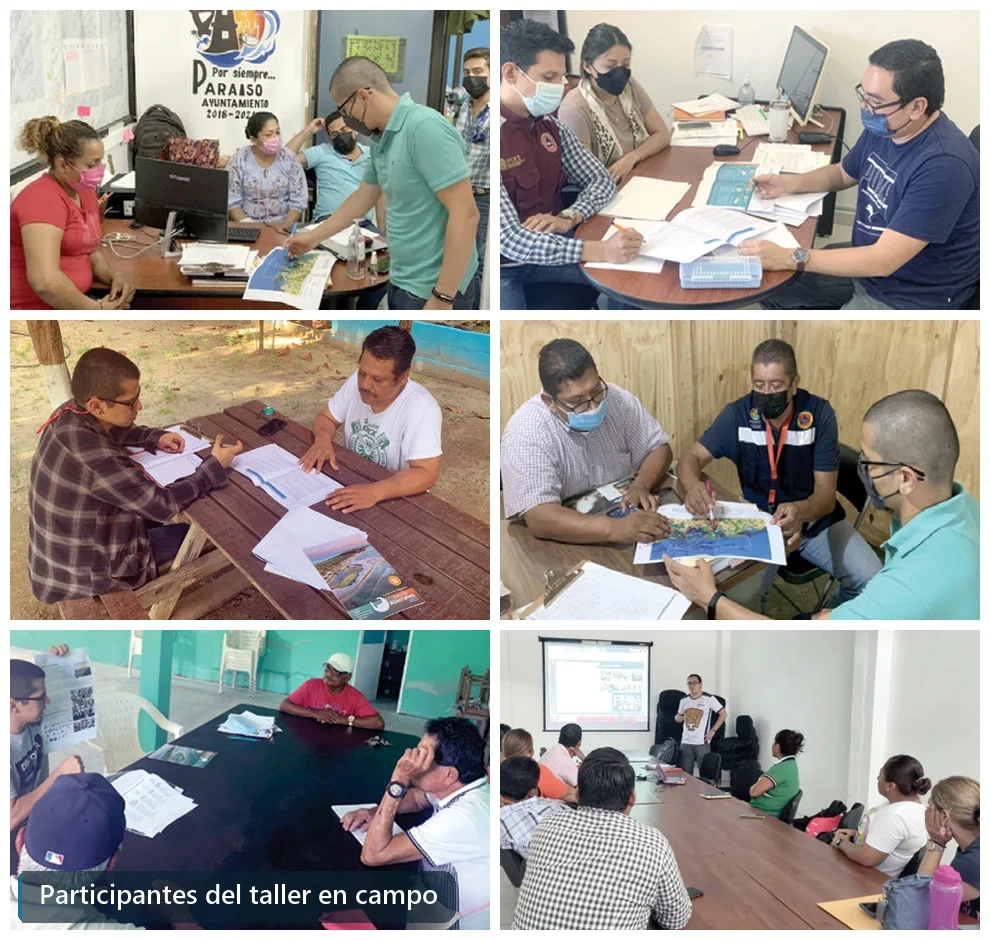 Participantes del Taller en campo TR Dos Bocas